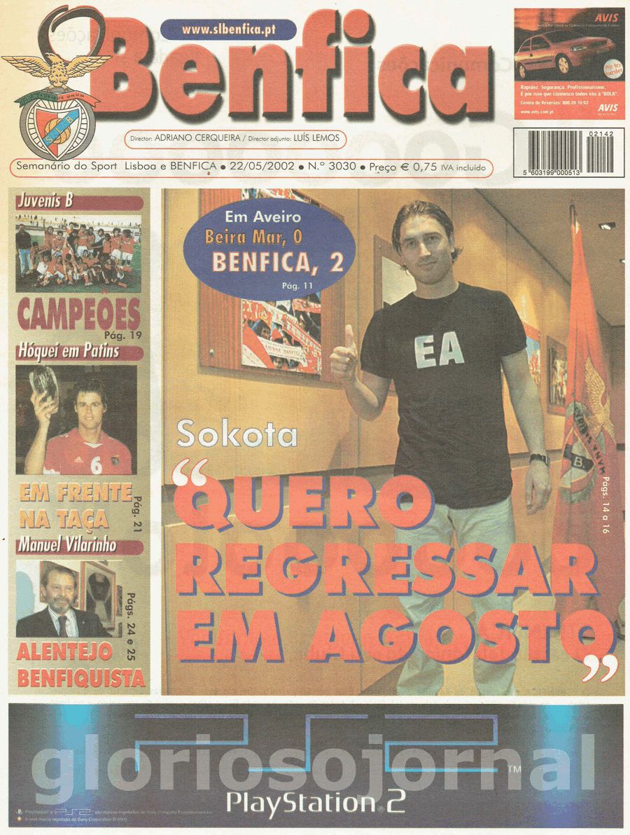 jornal o benfica 3030 2002-05-22